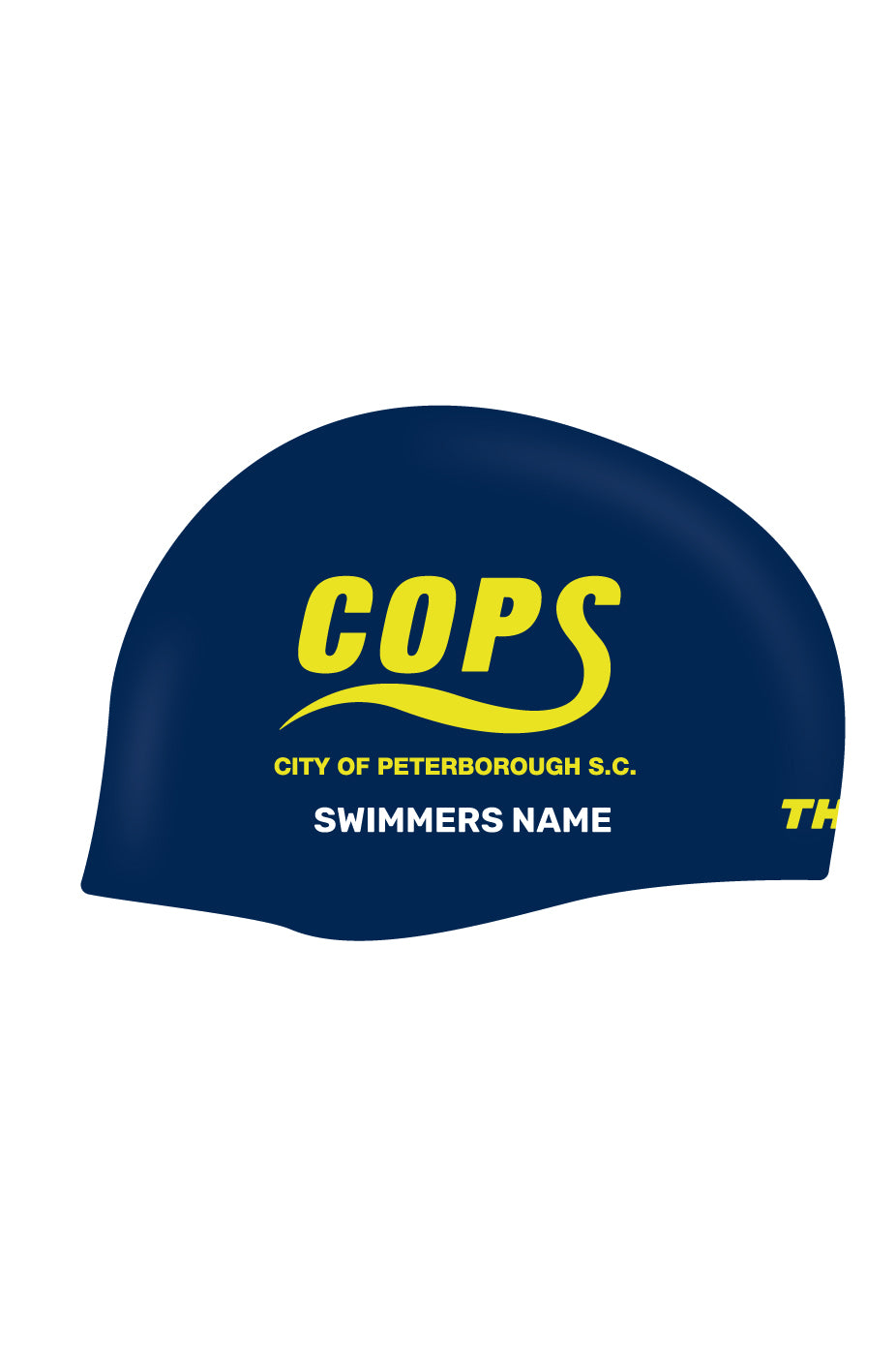 Bullet Silicone Racing Swim Cap - Navy