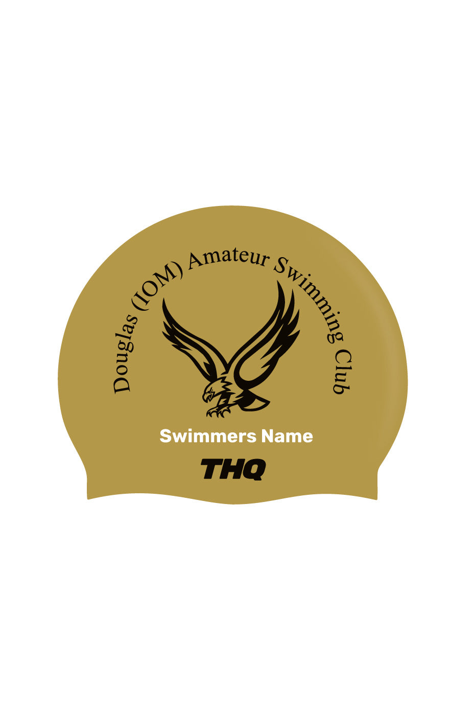 Seamless Silicone Swim Cap - Gold