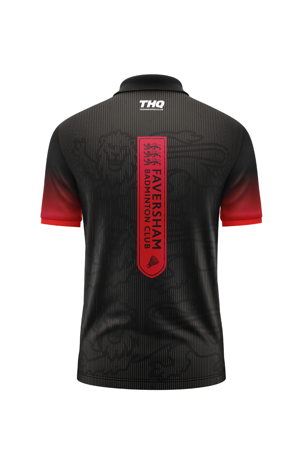 Faversham Badminton Unisex Polo Shirt - Black
