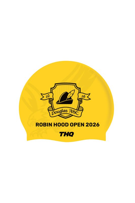 Seamless Silicone Swim Cap - Robin Hood Open 2026 - Yellow