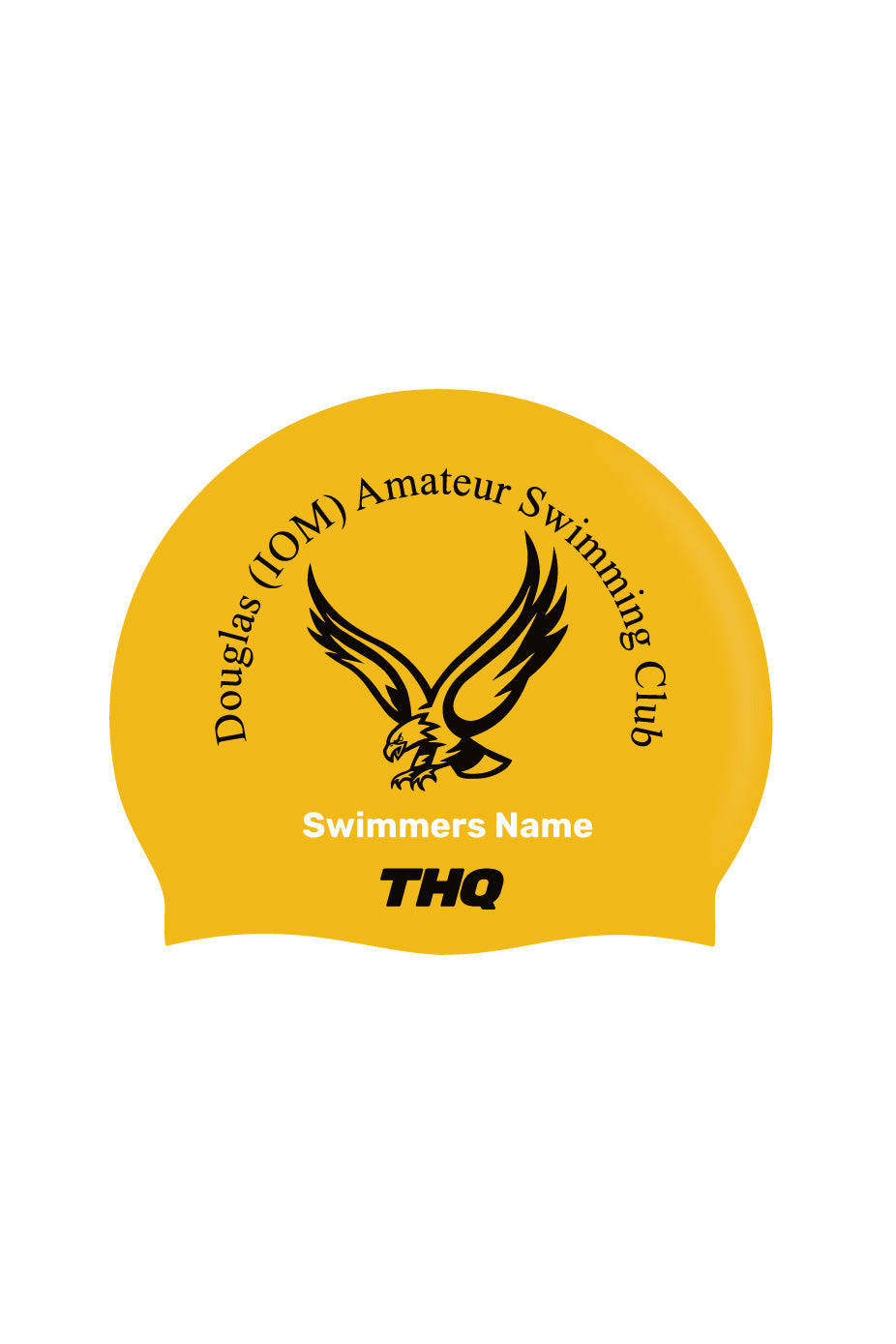 Seamless Silicone Swim Cap - Yellow