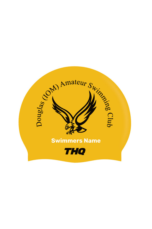 Seamless Silicone Swim Cap - Yellow