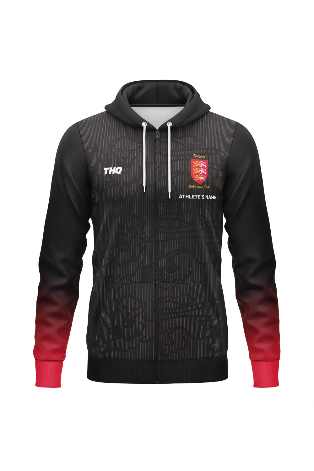 Falcons Badminton Unisex Zipped Performance Hoodie
