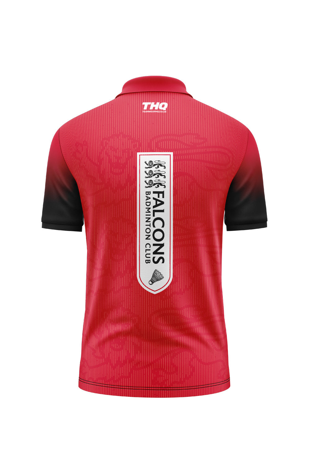 Falcons Badminton Unisex Polo Shirt - Red
