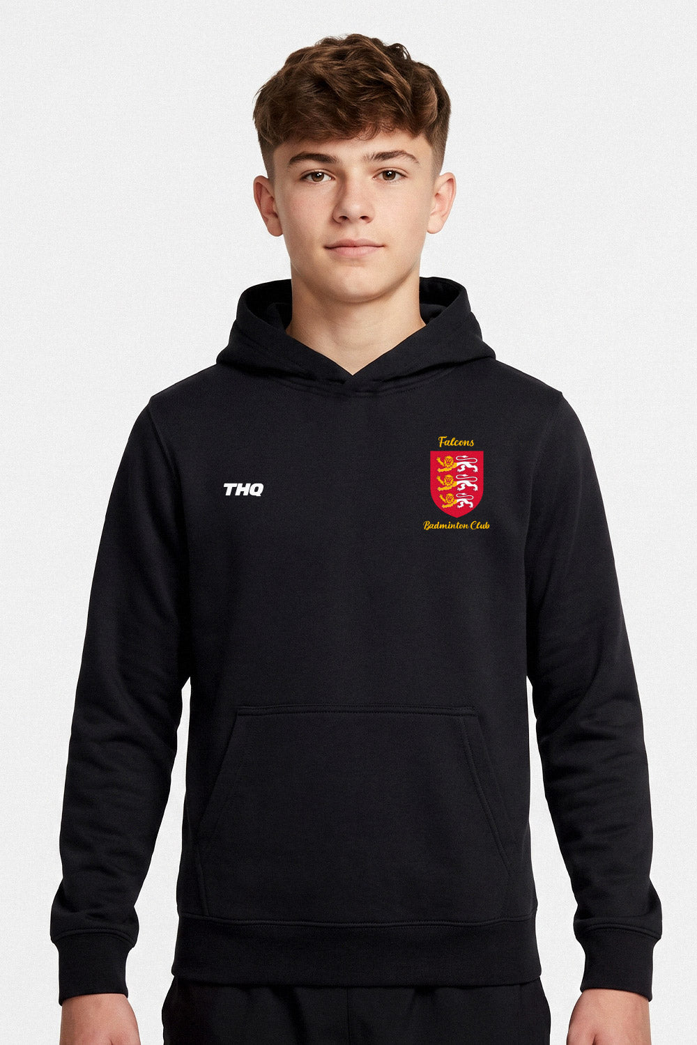 Falcons Badminton Kids Unisex Cotton Pullover Hoodie