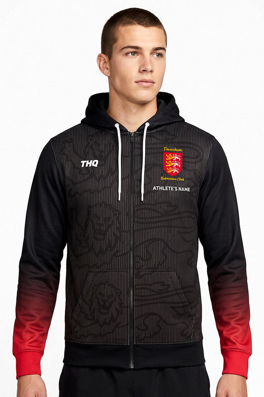 Faversham Badminton Unisex Zipped Performance Hoodie