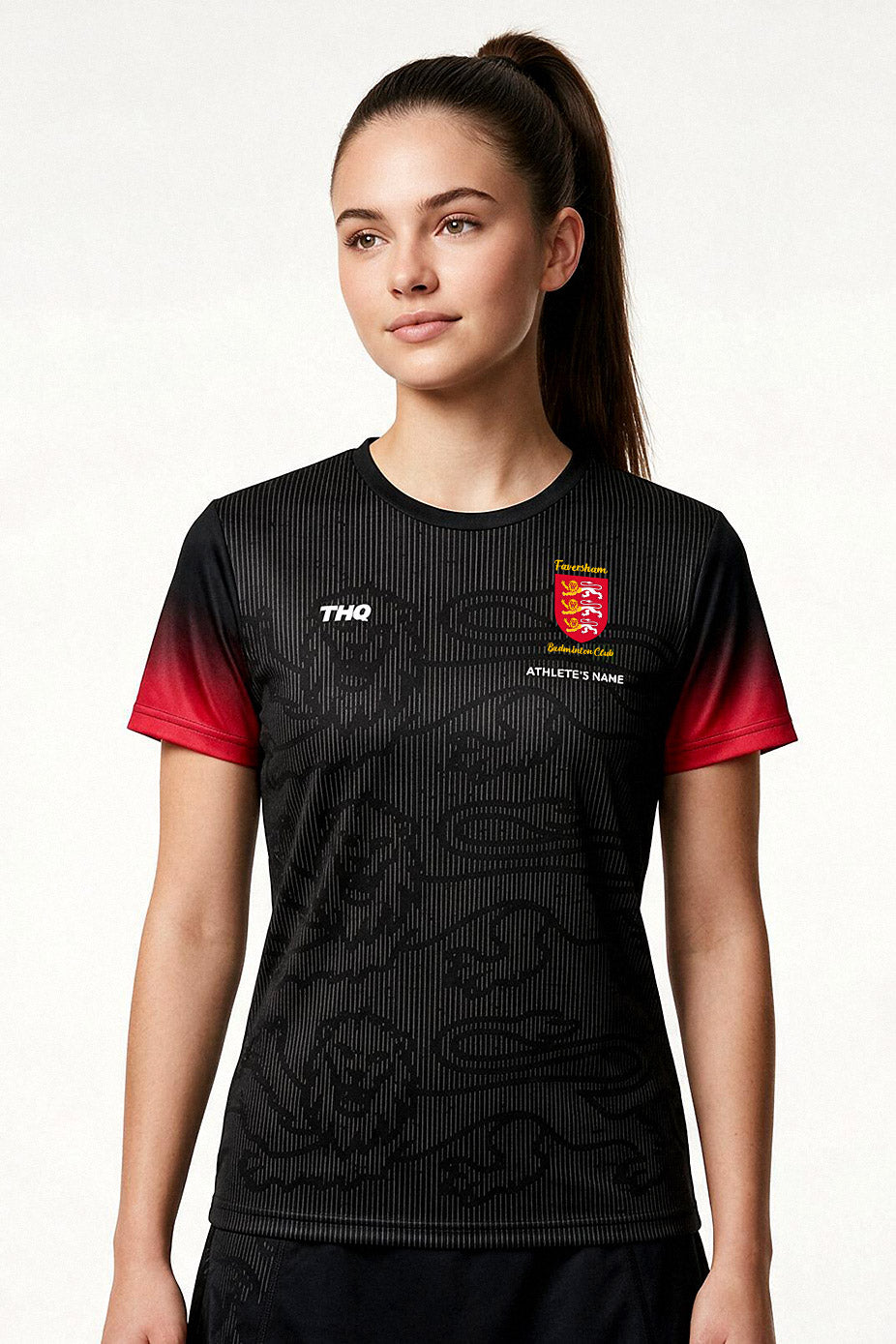 Faversham Badminton Female Shirt - Black