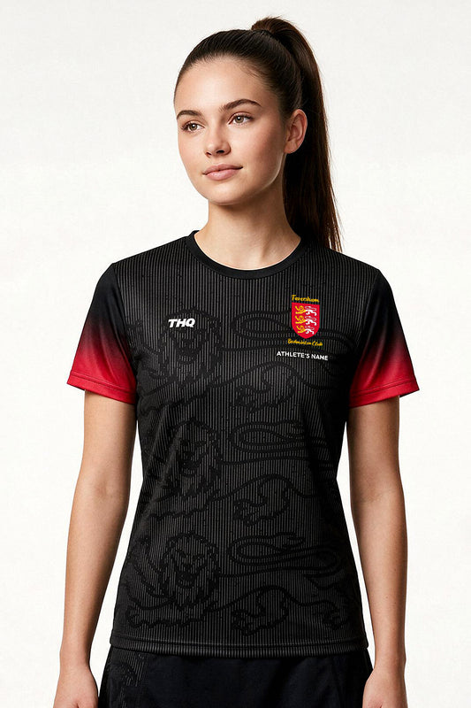 Faversham Badminton Female Shirt - Black