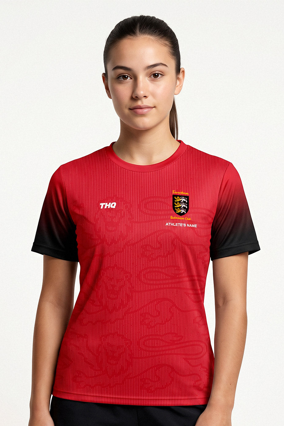 Faversham Badminton Female Shirt - Red