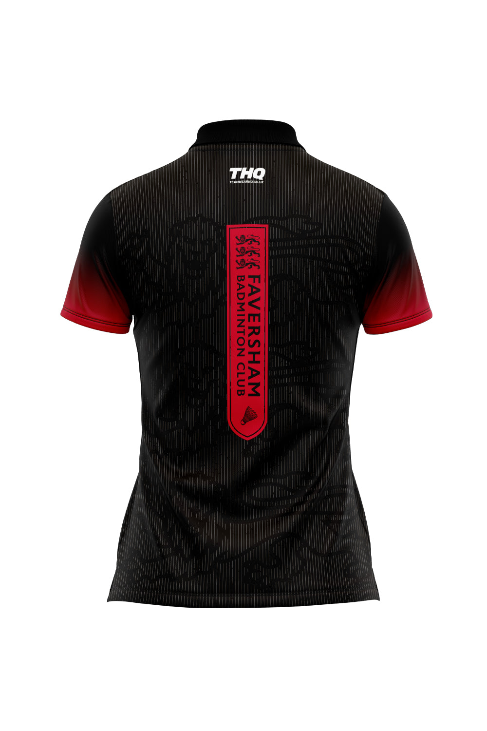 Faversham Badminton Female Polo Shirt - Black
