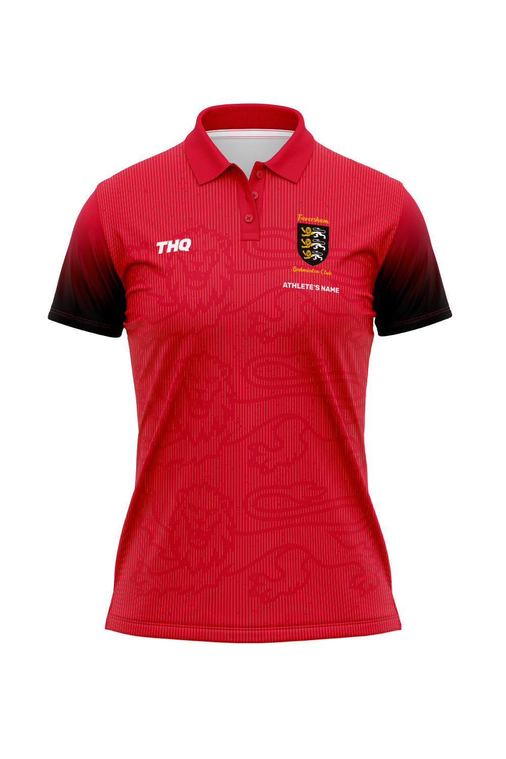 Faversham Badminton Female Polo Shirt - Red