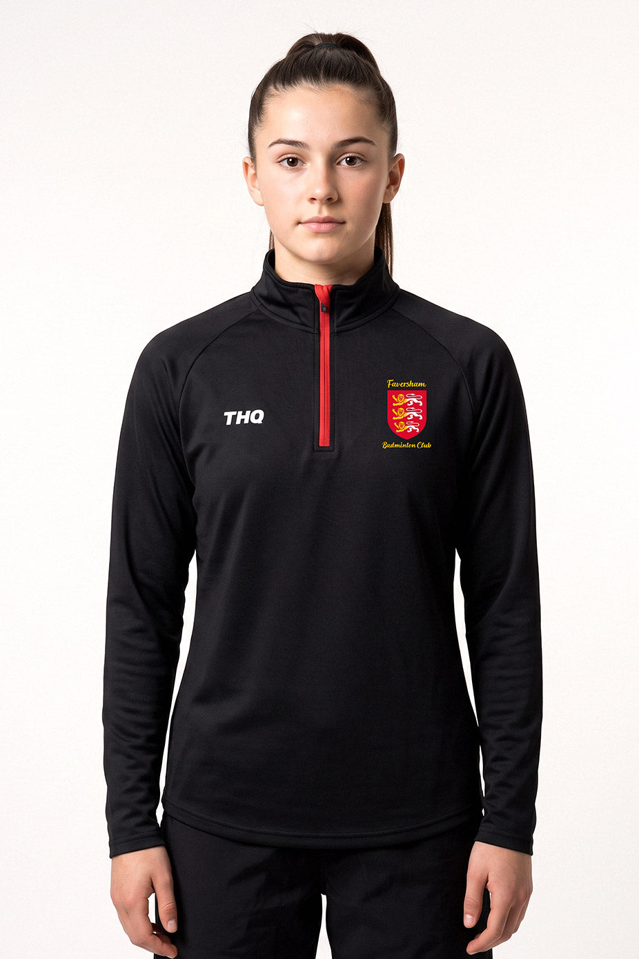 Faversham Badminton Female 1/4 Zip Top