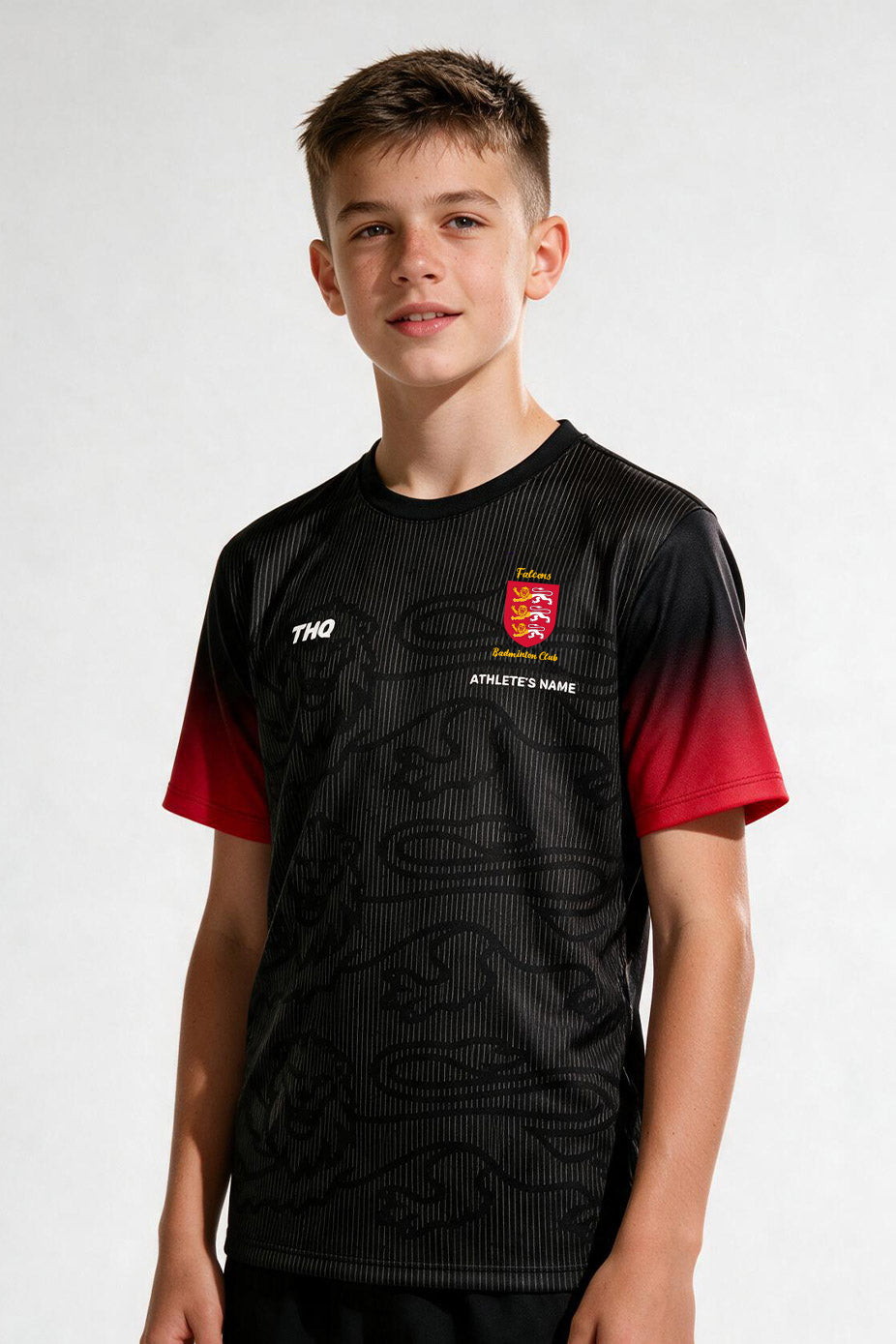 Falcons Badminton Unisex Shirt - Black