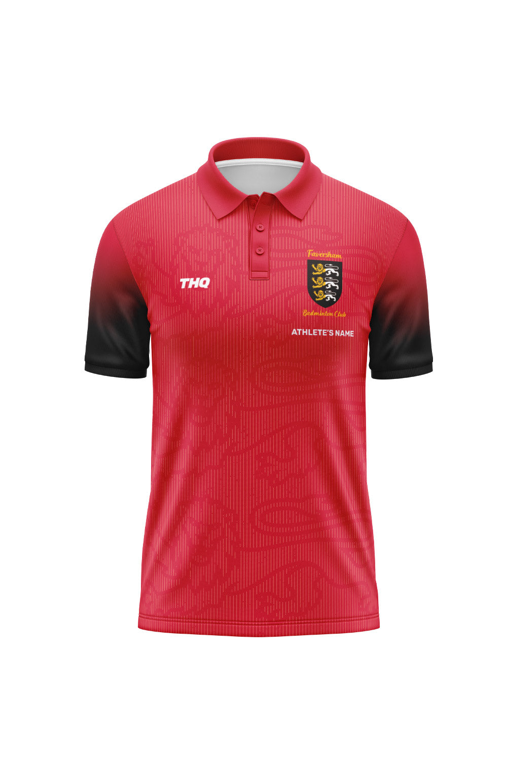 Faversham Badminton Unisex Polo Shirt - Red