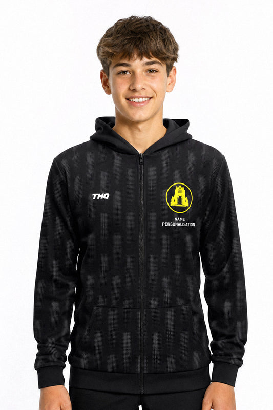 GASC Unisex Zipped Hoodie - Black