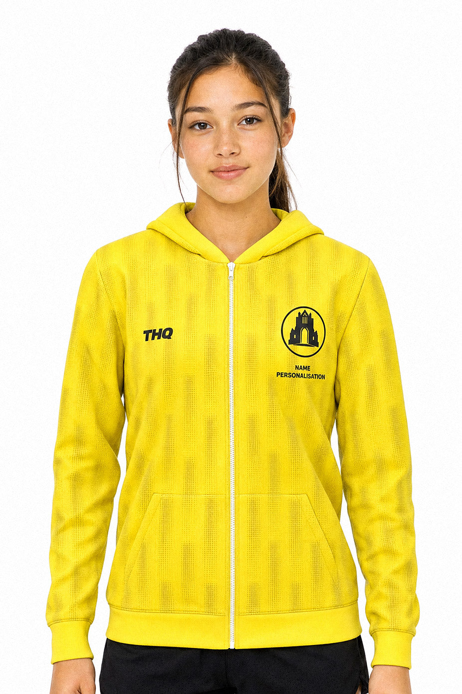 GASC Female Zipped Hoodie - Yellow