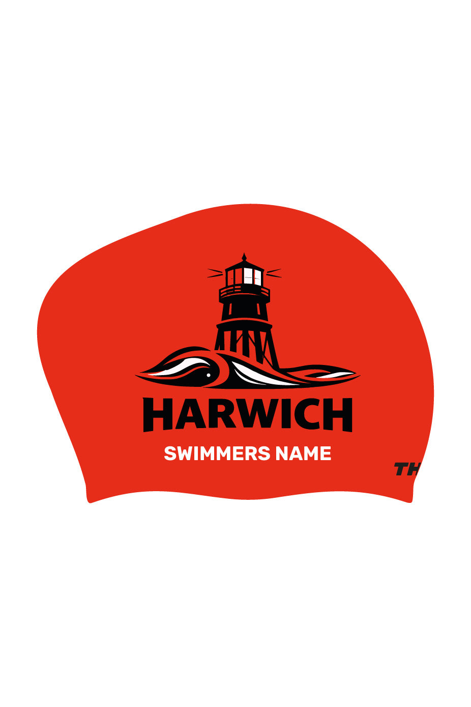 Harwich Silicone Long Hair Cap - Red