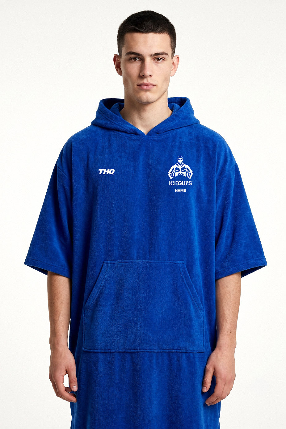Iceguys Unisex Towelling Poncho - Royal Blue