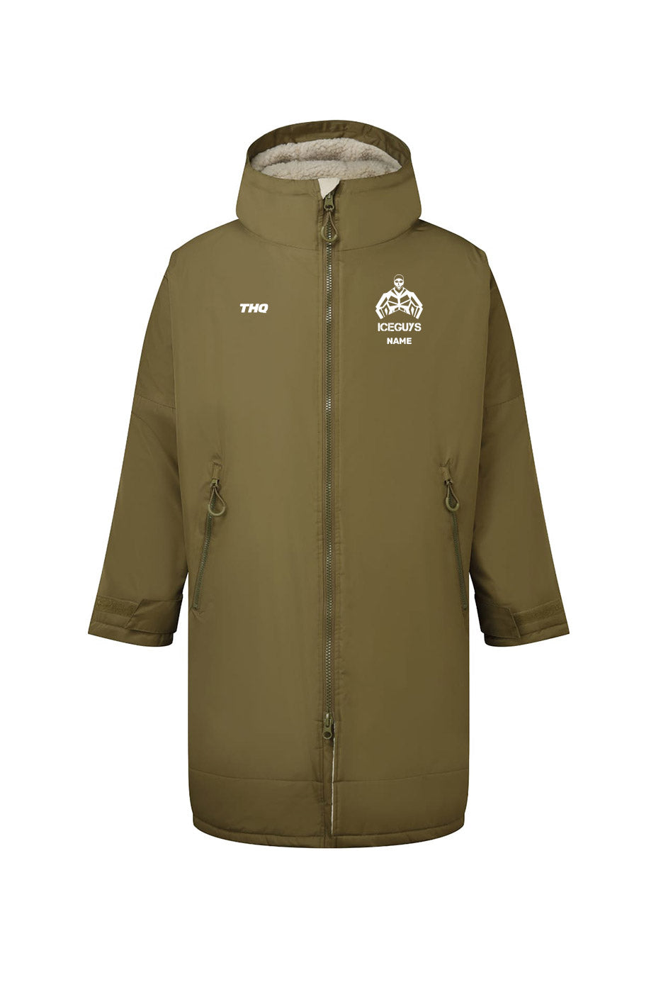 Iceguys Waterproof Changing Robe - Olive Green