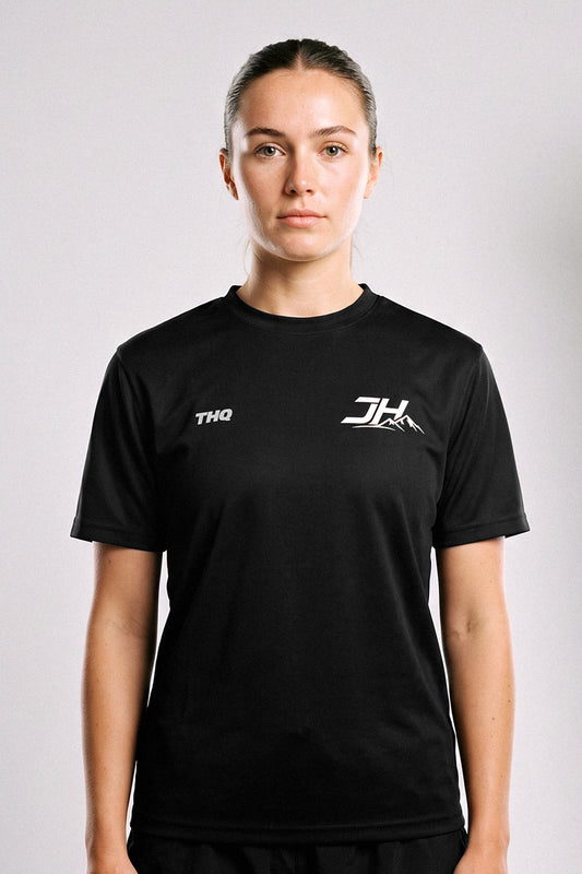 JH Coaching Adults Female Polyester Shirt - Black