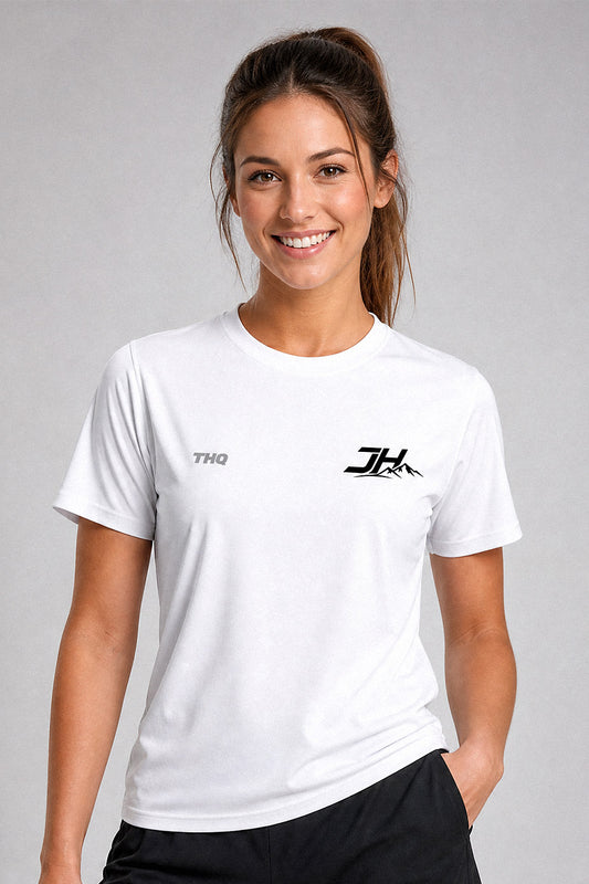JH Coaching Adults Female Polyester Shirt - White