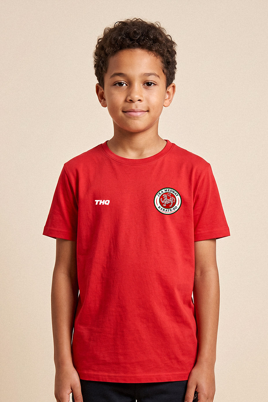JKA Medway Karate-Do Kids Unisex Polyester Shirt - Red