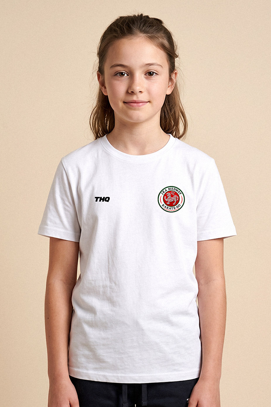 JKA Medway Karate-Do Kids Unisex Polyester Shirt - White