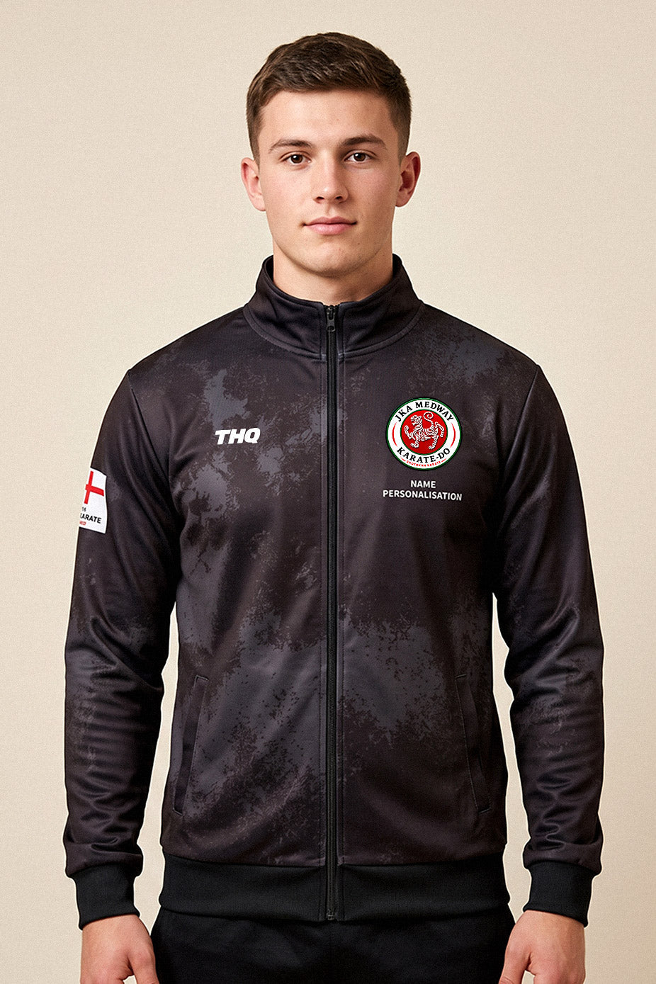 JKA Medway Karate-Do Custom Unisex Tracksuit Jacket - Black