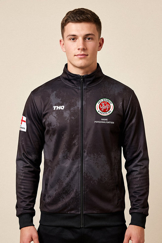 JKA Medway Karate-Do Custom Unisex Tracksuit Jacket - Black