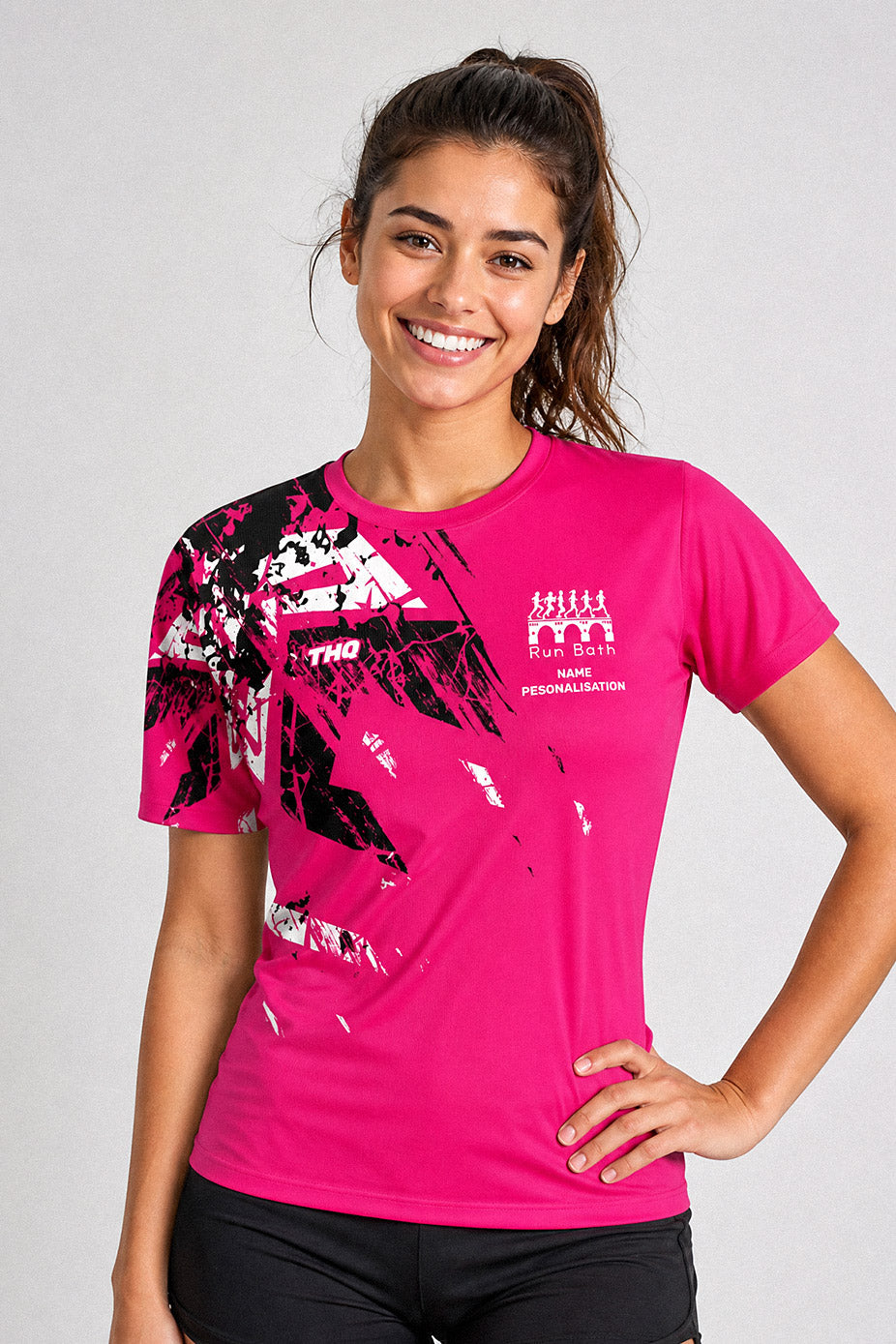 Run Bath Shirt – Design 1 – Female – Short Sleeve
